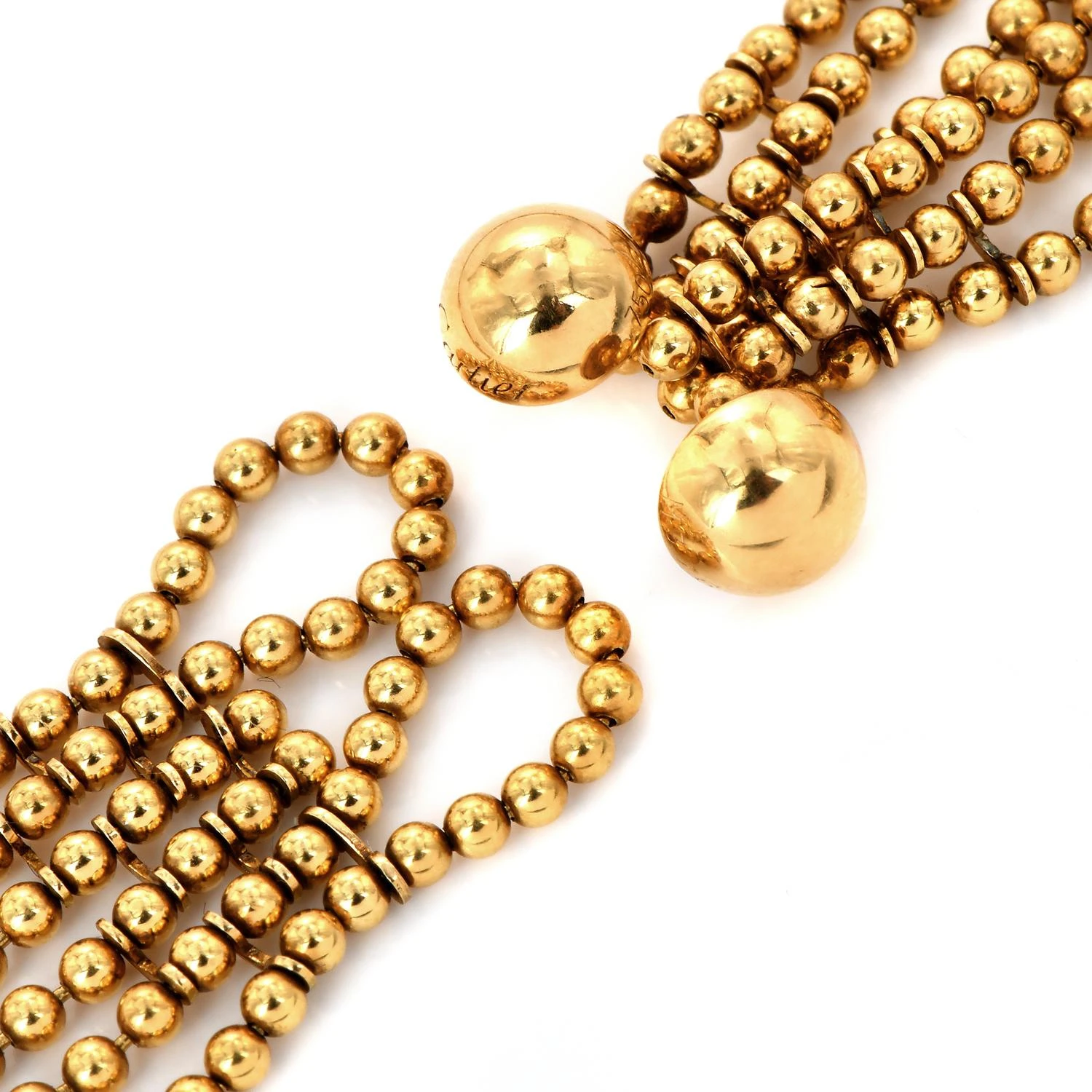 Cartier Draperie De Décolleté 18k Yellow Gold Multi Choker Necklace 8 Cartier Draperie De Décolleté 18k Yellow Gold Multi Choker Necklace – Image 6