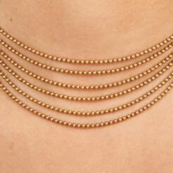 Cartier Draperie De Décolleté 18k Yellow Gold Multi Choker Necklace 17 Cartier Draperie De Décolleté 18k Yellow Gold Multi Choker Necklace -Mode Bijouterie Magasin doverjewelryE1141802GG master