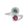 18k White Gold Halo Ring W/ 1.65ct Peridot, Tourmaline And Natural Diamonds IGI 2 18k White Gold Halo Ring W/ 1.65ct Peridot, Tourmaline And Natural Diamonds IGI -Mode Bijouterie Magasin e7e630a7 5d8a 453a b285 b2f5e43a275d master
