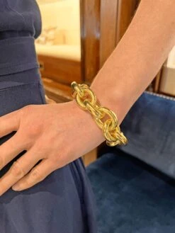 Elizabeth Locke 19k Yellow Gold Curb Link Bracelet 8 Elizabeth Locke 19k Yellow Gold Curb Link Bracelet -Mode Bijouterie Magasin elizabeth locke model master