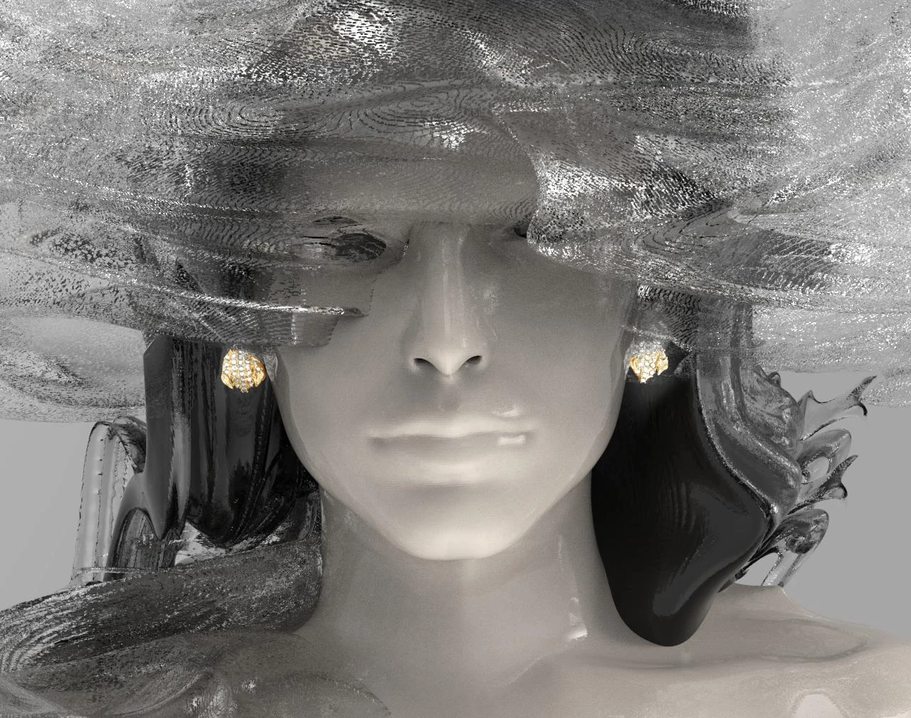 18 Karat Yellow Gold Clip-on Earrings With Sapphires And 62 Diamonds 8 18 Karat Yellow Gold Clip-on Earrings With Sapphires And 62 Diamonds – Image 6