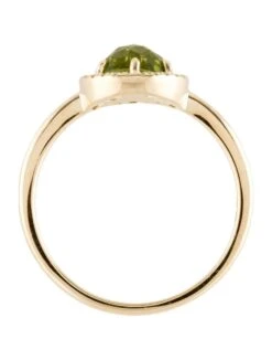 Unknown 1.31 Carat Round Peridot & Diamond Yellow Gold Ring -Mode Bijouterie Magasin ezgif com webp to jpg 61 master