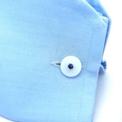 Berca Sapphire In An Aquamarine Chalcedony Disk Setting White Gold Cufflinks -Mode Bijouterie Magasin gms10AC zaffiro xx9 master