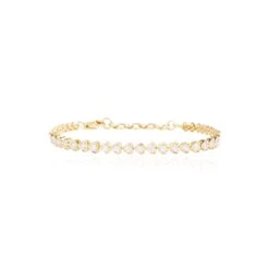 Alberto 14k Yellow Gold Diamond Heart Bracelet -Mode Bijouterie Magasin hi res 2f sharon kohanim r2 0012 master