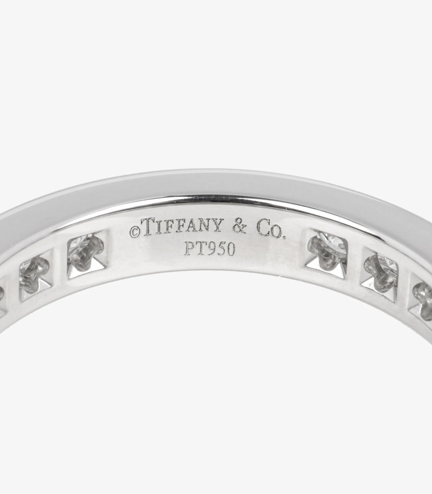 Tiffany & Co. Brilliant Cut Diamond Platinum Full Eternity Ring 6 Tiffany & Co. Brilliant Cut Diamond Platinum Full Eternity Ring – Image 4