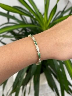 Unknown 3.51tcw 14K Natural Emerald-Emerald Cut & Diamond Unisex Solid Gold Bracelet 8 Unknown 3.51tcw 14K Natural Emerald-Emerald Cut & Diamond Unisex Solid Gold Bracelet -Mode Bijouterie Magasin il 1140xN 4106576442 n388 master