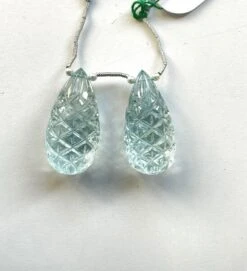 Unknown Natural Aquamarine Drops 2 Pieces Carved Earrings Pair Gemstone For Jewelry 19 Unknown Natural Aquamarine Drops 2 Pieces Carved Earrings Pair Gemstone For Jewelry -Mode Bijouterie Magasin il 794xN 4213720307 2p3v 1 master