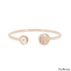 De Beers Rose Gold Mother Of Pearl & Diamond Enchanted Lotus Bracelet B102175 -Mode Bijouterie Magasin image master 12