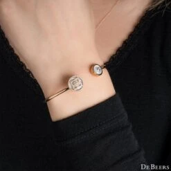 De Beers Rose Gold Mother Of Pearl & Diamond Enchanted Lotus Bracelet B102175 -Mode Bijouterie Magasin image master 15