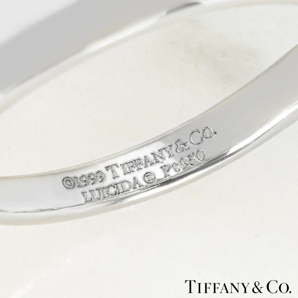 Tiffany & Co. Platinum Lucida Cut Diamond Ring 0.53 Carat H/VVS1 8 Tiffany & Co. Platinum Lucida Cut Diamond Ring 0.53 Carat H/VVS1 – Image 6