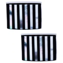 Alex Jona Sterling Silver Onyx Cufflinks
