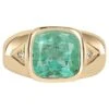 Unknown 4.04tcw 14K Men's Colombian Emerald-Cushion Cut & Diamond Accent Ring -Mode Bijouterie Magasin j 14184752 1644959010313 bg processed