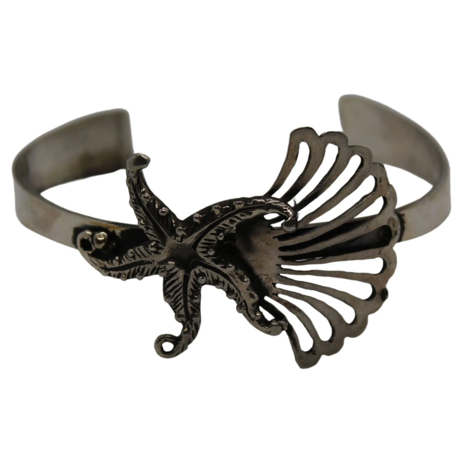 Seashell Schiava Bracelet, Sterling Silver, Handmade, Italy 3 Seashell Schiava Bracelet, Sterling Silver, Handmade, Italy