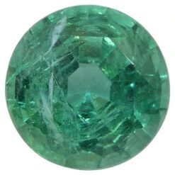 1.5ct Round Emerald GIA Certified Zambian