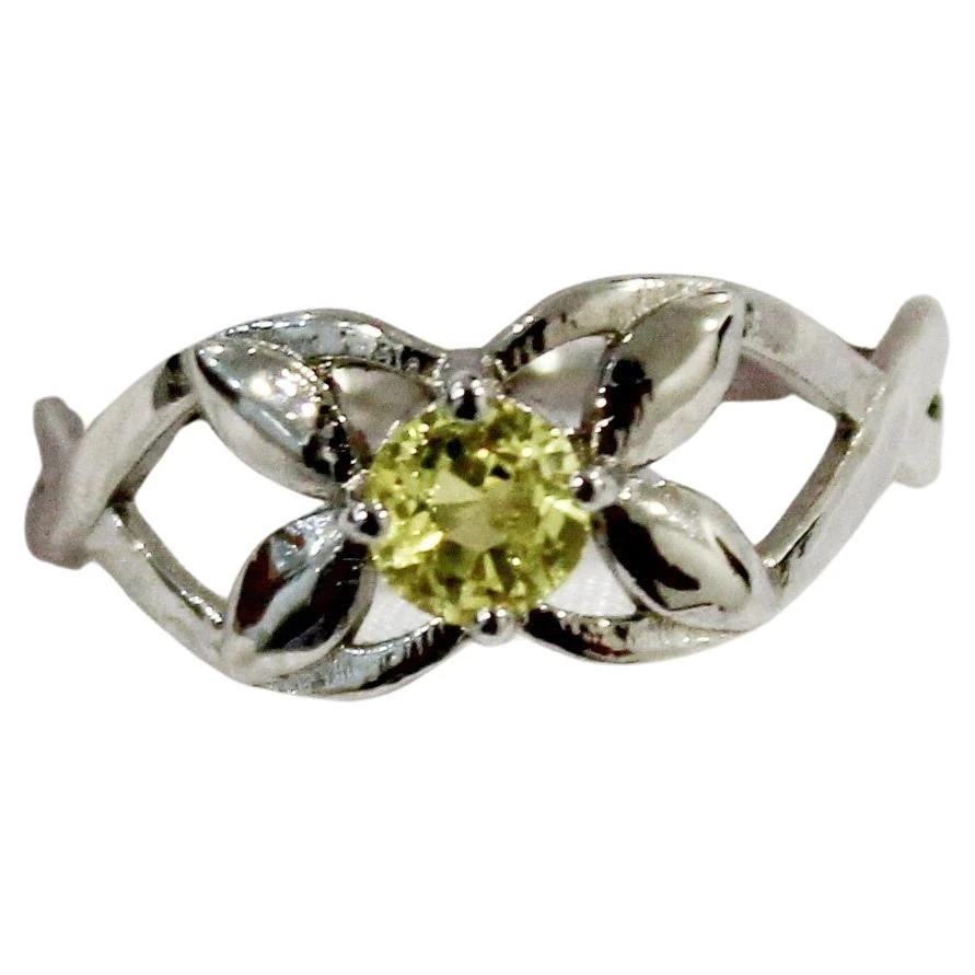 0.31 Carat Natural Yellow Sapphire Ring 3 0.31 Carat Natural Yellow Sapphire Ring