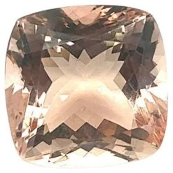 Natural Peach Morganite Cushion Shape 21.77 Cts Loose Gemstone Morganite