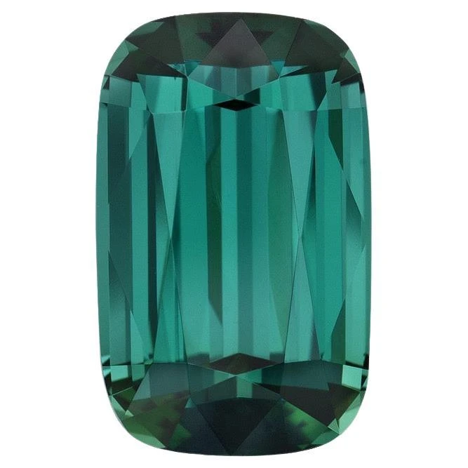 Blue Green Tourmaline Ring Gem 5.05 Carat Cushion Unmounted Loose Gemstone 3 Blue Green Tourmaline Ring Gem 5.05 Carat Cushion Unmounted Loose Gemstone