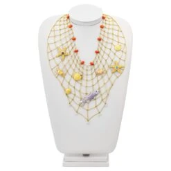 "Costis" SeaLife Net Necklace, 100% Hand Crafted, Exclusive Work Of Wearable Art