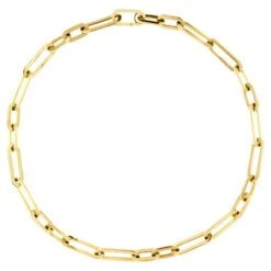 Alex Jona 18 Karat Yellow Gold Link Chain Necklace