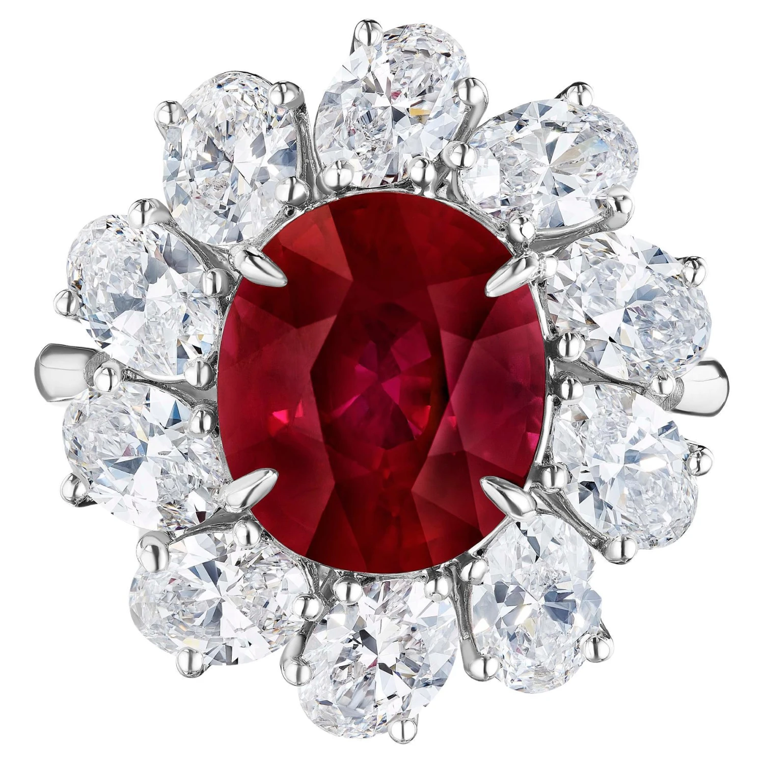 Burmese Ruby And Diamond Ring 3 Burmese Ruby And Diamond Ring