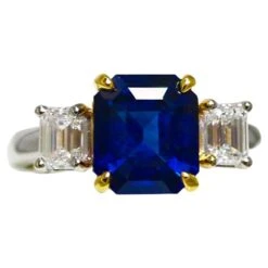 *Sale* GIA D VVS1 Ceylon 3.56 Ct Royal Blue Sapphire Diamond Engagement Ring