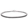 Unknown White Gold Tennis Bracelet Set With Black Diamonds -Mode Bijouterie Magasin j 18430622 1676457073870 bg processed