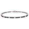 Unknown White Gold Tennis Bracelet Set With Black And White Diamonds -Mode Bijouterie Magasin j 18430712 1676457236420 bg processed