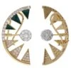 1.91ct Diamond Half Moon Black Enamel Ear Climber Earrings 14 Karat Yellow Gold -Mode Bijouterie Magasin j 18441762 1676457433845 bg processed