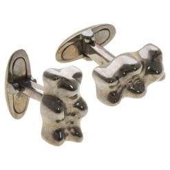 Cufflinks Gummy Bear Unisex Gift Black Rhodium Greek Jewelry