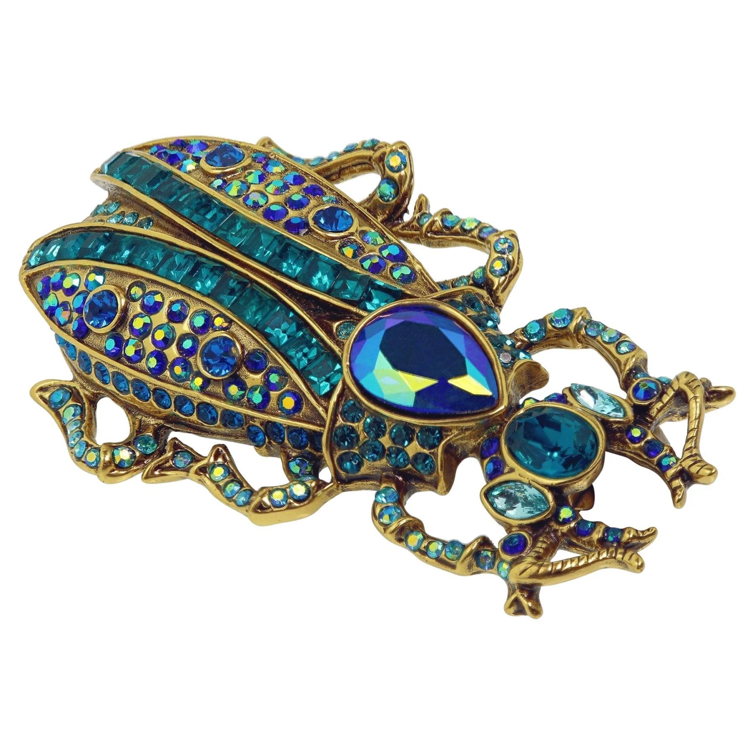 Heidi Daus Beetle Mania Crystal Accented Beetle Pin Brooch 3 Heidi Daus Beetle Mania Crystal Accented Beetle Pin Brooch