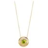Syna Yellow Gold Cosmic Necklace With Peridot And Diamonds