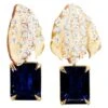 18 Karat Yellow Gold Clip-on Earrings With Sapphires And 62 Diamonds 2 18 Karat Yellow Gold Clip-on Earrings With Sapphires And 62 Diamonds -Mode Bijouterie Magasin j 18892962 1680402659644 bg processed