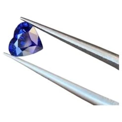 Unknown GIA Certified Heart Shape 1.10 Carat Natural No Heat Blue Sapphire