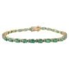 14k Yellow Gold Tennis Bracelet Featuring 6.01 Carat Emerald With Diamonds -Mode Bijouterie Magasin j 19070342 1683193954285 bg processed