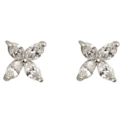 Tiffany & Co. "Victoria" Platinum Diamond Earrings