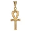 Unknown Modern 18 Karat Yellow Gold Egyptian Cross Pendant