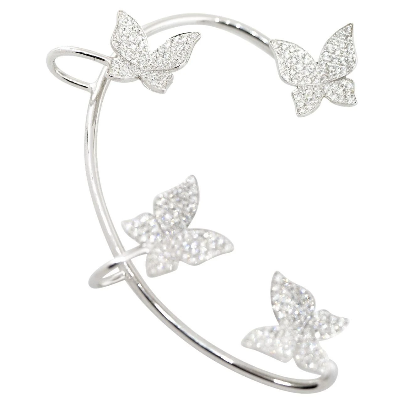 Unknown 0.97 Carat Pave Diamond Butterfly Ear Cuff 14 Karat In Stock 3 Unknown 0.97 Carat Pave Diamond Butterfly Ear Cuff 14 Karat In Stock