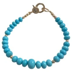 Sleeping Beauty Turquoise With Pave Diamonds Bracelet -Mode Bijouterie Magasin j 19245192 1683750604158 bg processed