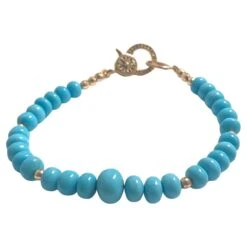 Sleeping Beauty Turquoise With Pave Diamonds Bracelet -Mode Bijouterie Magasin j 19245192 1683750619740 bg processed