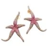 Unknown Pink Sapphire And Diamond Sea Stars Earrings In 18 Karat Rose Gold