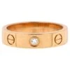 Cartier Love Wedding Band 1 Diamond Ring 18k Rose Gold With Diamond 2 Cartier Love Wedding Band 1 Diamond Ring 18k Rose Gold With Diamond -Mode Bijouterie Magasin j 19308142 1684261507551 bg processed