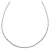 Tresorra 18k White Gold, Diamond 2.68 Carat Tw. Tennis Necklace