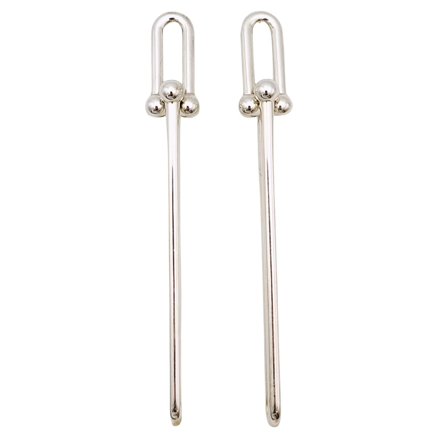 Tiffany & Co. Hardwear Double Long Link Dangle Earrings In Sterling Silver 3 Tiffany & Co. Hardwear Double Long Link Dangle Earrings In Sterling Silver