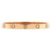 Cartier Love 4 Diamond Bracelet 18K Rose Gold With Diamonds