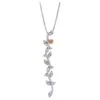 Damiani 18k White & Rose Gold, White Diamond Bar Necklace 2 Damiani 18k White & Rose Gold, White Diamond Bar Necklace -Mode Bijouterie Magasin j 19341512 1684486257111 bg processed