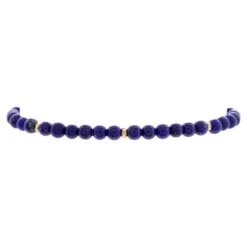 David Yurman Spiritual Beads Bracelet Lapis Lazuli With 14k Yellow Gold