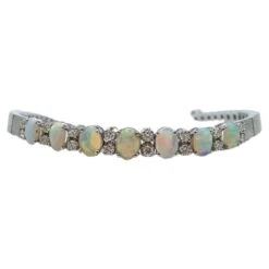 Unknown Majestic Whitegold Bracelet With Diamonds And Crystal Fire Opal -Mode Bijouterie Magasin j 19378872 1684937425797 bg processed