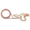 Rose Gold Diamond Eternity Circle Of Life Necklace