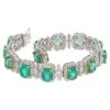 Unknown Natural Zambian Emerald Bracelet With Diamond And 18k Gold -Mode Bijouterie Magasin j 19419922 1685185965724 bg processed
