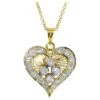 Marvelous 18k Yellow Gold Heart Necklace W/ 1 Carat Natural Diamonds AIG Cert -Mode Bijouterie Magasin j 19429022 1685362081742 bg processed
